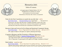 Tablet Screenshot of hermetica.info